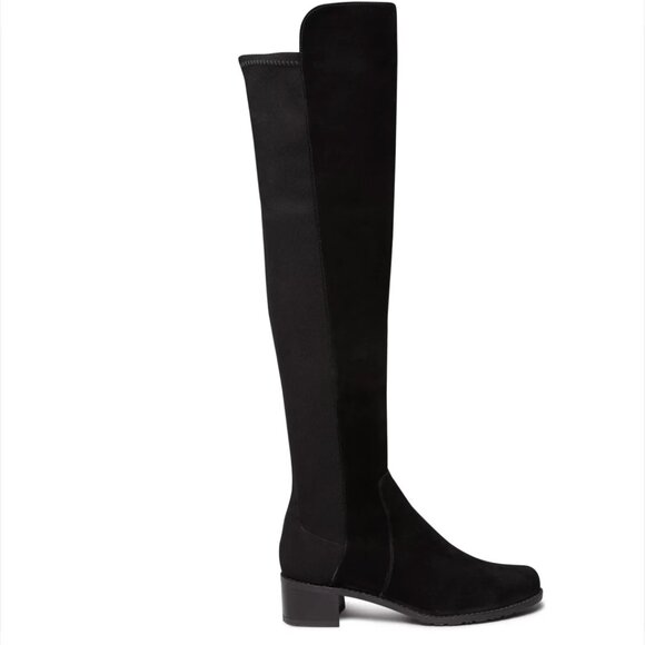 Stuart Weitzman Reserve Black Suede Over-the-Knee Boots - Size 36 - Picture 12 of 13